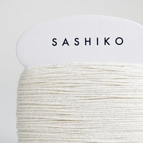 DARUMA Sashiko Thread Card Rolls Set of 3 (32.8 Yards x3) - Sewing & Embroidery, Includes Instruction Manual and Gift Packaging (Thick, Ecru) - color: Ecru, style: Thick