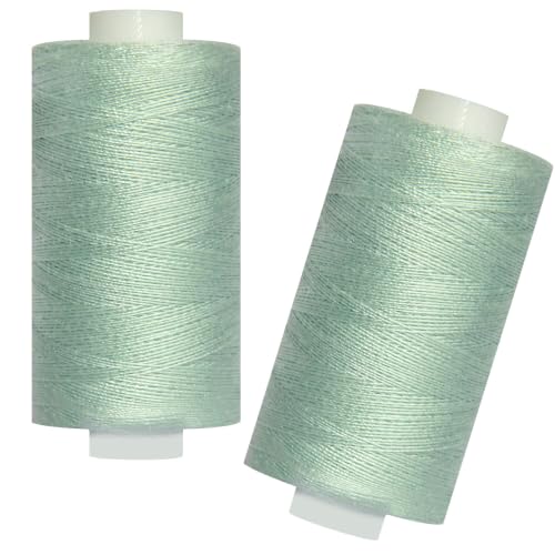 All Purpose Polyester Sewing Thread-2 Spools for Hand and Machine Sewing(Grey Sage) - color: Grey Sage