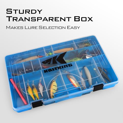 KastKing Utility Tackle Boxes, 3600 and 3700 Fishing Tackle Trays - color: Blue Camouflage, size: 3700(4Pack)
