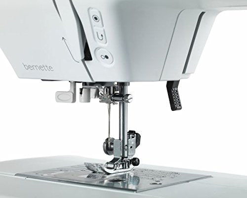 Bernette B38 Swiss Design Computerized Sewing Machine | 394 Stitches, LCD Display, Extension Table, 8 Presser Feet | Bobbins, Needles, Threader, Foot Pedal, Seam Ripper, Screwdriver, Spool Caps