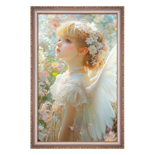 20x30 Frame Champagne Gold, Elegant Ornate 30x20 Picture Frame with Floral Trim, for 20 x 30inch Gallery Photo Pic with HD Plexiglass, 1.6in Widen 0.8in Thick, Horizontal Vertical Wall Display - color: Champagne Gold, size: 20x30in