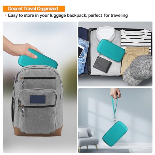 Elonbo Diabetic Supplies Travel Case for Glucose Meter Diabetes Testing Kit - color: Green+ Inside Green