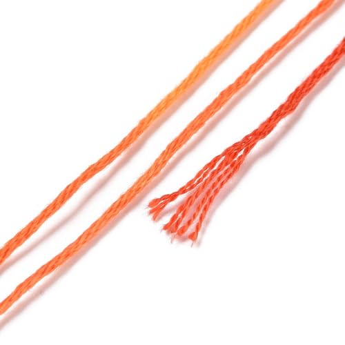 21 Skeins 6-Ply Embroidery Floss 0.5mm Cross Stitch Threads Segment Dyed Crafting Arts Embroidery Strings 21 Colors 8.75 Yards(8m)/Skein - color: 21 Skeins