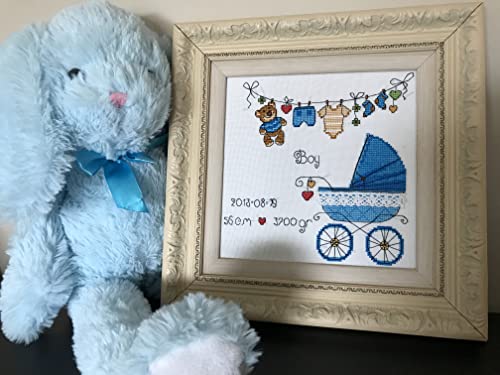 RIOLIS 1418 It's a Boy! Counted Cross Stitch Kit 7.87 x 7.87 in - style: It's a Boy! 1418