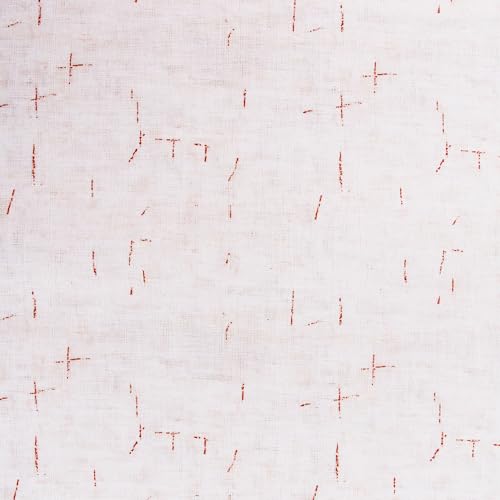 Threadart Vintage White Hatch Cotton Quilting Fabric - 10 Yard Cut - color: White Hatch, size: 10 YARD