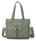 Tote Bag for Women Nylon Purse and Handbags Tote Purse Crossbody Bag Messenger Bag - color: Light Green
