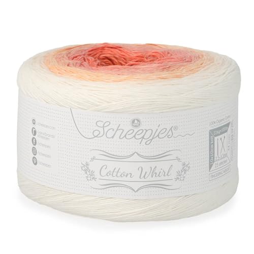 Scheepjes Cotton Whirl Gradient Yarn, 736 Cinderlight, 1000m 224g - color: 736 Cinderlight
