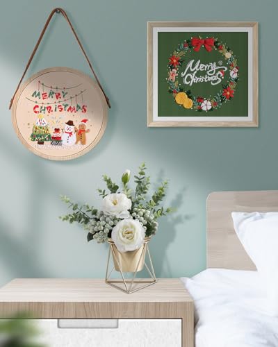 TINDTOP Christmas Embroidery Kit for Adult, Embroidery Kit for Beginners - color: Christmas 2 Pack