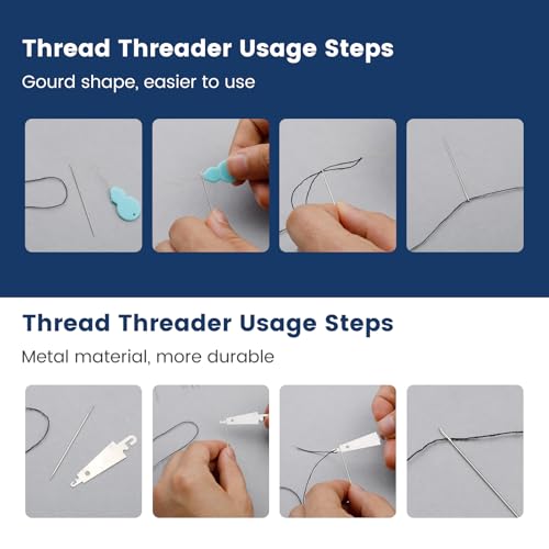 TLKKUE Sewing Kit for Adults, Steel Needles for Hand Sewing - color: 6 Colors Thread