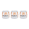 Aunt Lydia Metallic White/Silver Yarn - 3 Pack of 100y/91m - Mixed Materials - 10-100 Yards - Knitting/Crochet - color: White/Silver, size: 100y/91m, style: Metallic