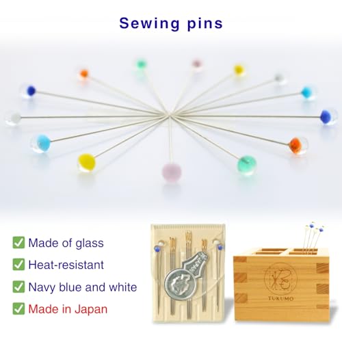 TUKUMO Gold Eye Embroidery Needles Crewel Needles Sewing Needles Set, 3 Size with 1 Threaders (Fine Type) - size: Fine Type