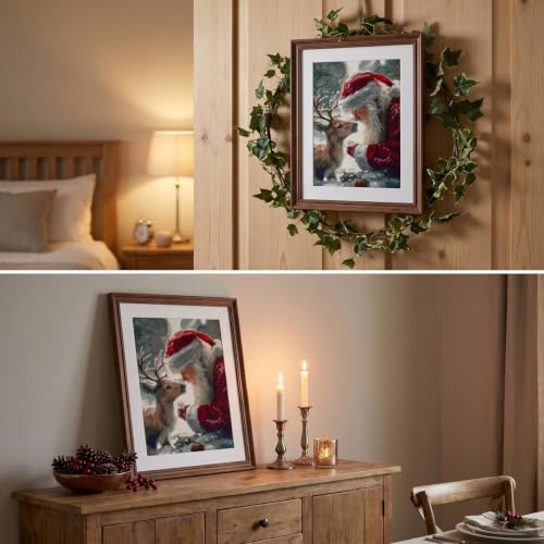 WUSARPLY Santa Claus Stamped Cross Stitch Kits for Beginners Adults 11CT - color: J185