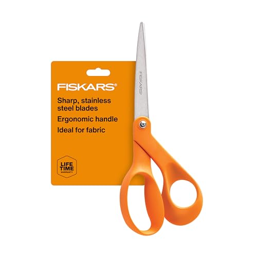 Fiskars 8" Original Orange-Handled Craft & Fabric Scissors, All Purpose - style: Orange-Handled 8"