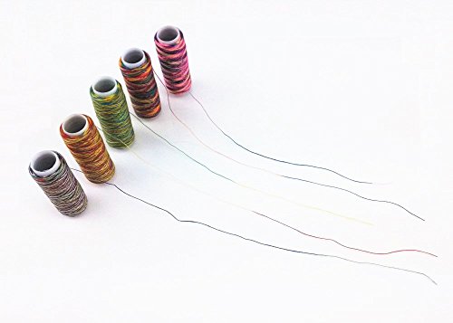 yueton 20 Spools 120 Yard Per Unit Gradient Color Rainbow Polyester Sewing Thread