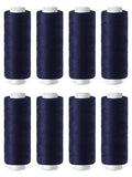 ZMAAGG Sewing Thread, Navy Blue Thread for Sewing, 8 Rolls 200 Yards - color: 8 PCS Navy Blue