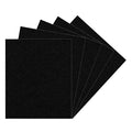 Savita 5pcs 25.4 x 22.8cm/10 x 9 inch 3mm Thick Felt Sheets, Stiff Felt Fabric Sheets for Crafts Hard Felt Squares for Sewing Crafting Cushion and Padding - color: Black