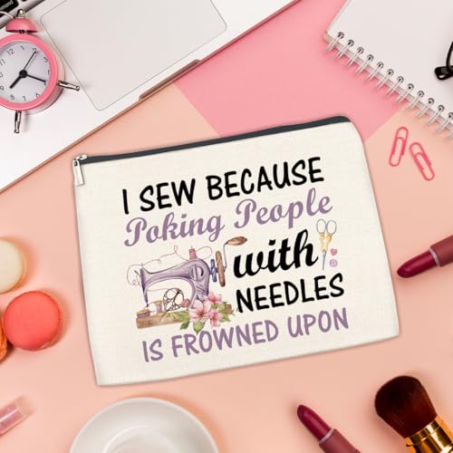 Sewing Gifts Makeup Bag for Quilters Women Sewing Lovers - color: Multicolor A