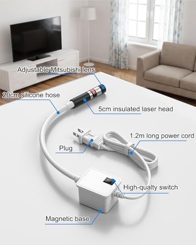 POANES Magnetic Positioning Quilting Light for Sewing Machine Red Crosshair