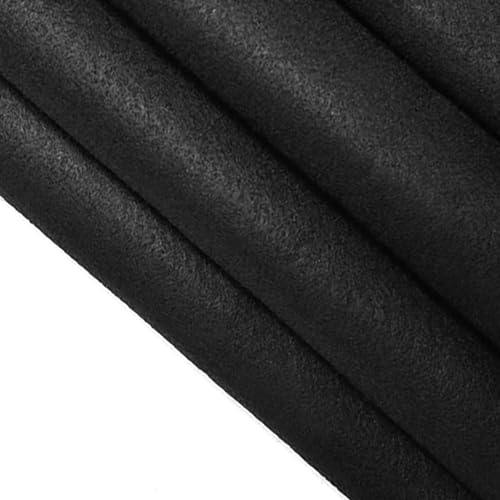 Jtnohx Craft Felt Sheets 1 Square Yard Felt Fabric Black 1.4mm - color: Black