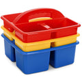 TOPZEA 3 Pack 3 Compartment Portable Classroom Supply Caddy with Handle