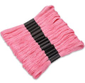 14 Skeins Pink Cotton Embroidery Floss, Friendship Bracelet String - color: Pink