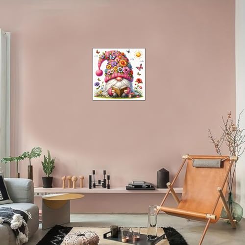 Gnome Stamped Cross Stitch Kits for Adults Beginner, Flowers Counted Cross Stitch Kits Printed Stitching Cute Patterns Dimensions Needlepoint Art Crafts Embroidery Kits for Adults - color: Cross Stitch-1215-1