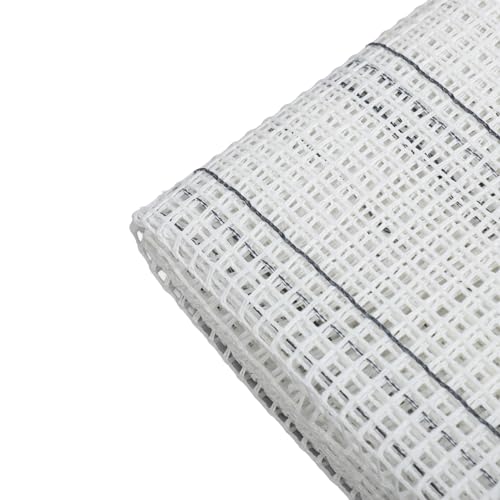 HERCHR Latch Hook Canvas,Rug Making Canvas Latch Hooking Mesh Fabric Blank Rug Hooking Mesh Canvas Kit DIY Mesh Sheet Multipurpose Rug Hooking Mesh for Embroidery Knit(100 * 150cm) - color: 100*150cm