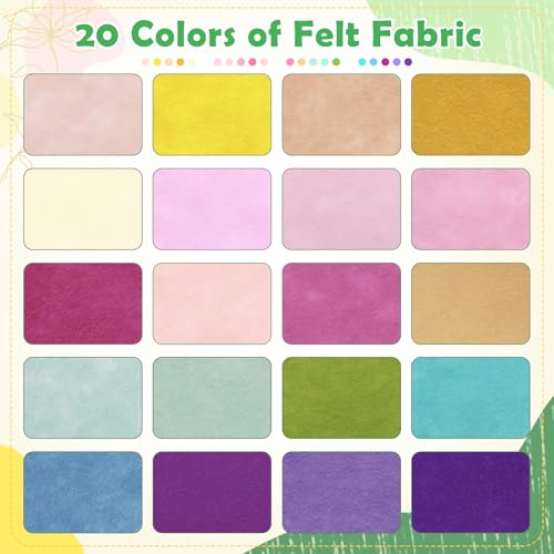 Tegeme 100 Pcs 8 x 12 Inches Felt Sheet for Craft Thin, Macaron Series - color: Macaron Series
