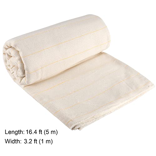 PINGEUI 2 Pieces 39 x 197 Inch Tufting Cloth with Marked Lines, Large Size Punch Needle Monk’s Cloth, Primary Rug Backing Fabric for Embroidery, Handmade, DIY Craft - size: 2 Pieces 39 x 197 Inch