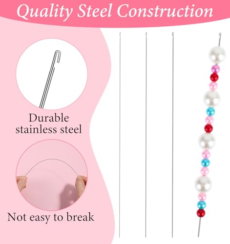 Bead Needles for Jewelry Making, 8 Pcs Beading Needles
