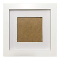 ZXT-parts White 6x6 Picture Frames with 4x4 Opening Mat.6x6 Square Photo Frame. Solid Wood, Perspex Panel, The Table or The Wall.Protective Film Must be Removed. - color: White