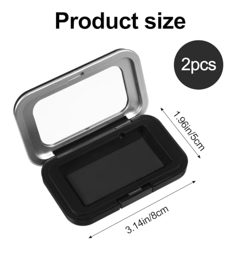 2Pcs Magnetic Needle Holder, Magnetic Needle Case with Clear Lid