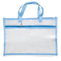 Sewing Project Bag, Art Supply Bag with Zipper & 2 Pocket, Blue