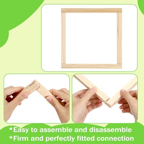 OwnMy 10 Inch Needlepoint Stretcher Bars Wood Stretcher Bars for Needlework - size: 10 Inch