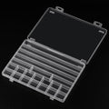 SUTOKAKA 1Pc 21 Grids Plastic Jewelry Organizer Necklace Storage Box Small Compartments Bead Container for DIY Nail Crafts Beading Art Supplies - size: 21