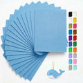 Blue Felt Fabric Sheets Stiff 20 Pcs 8" X 12" 1mm Thick - color: Blue