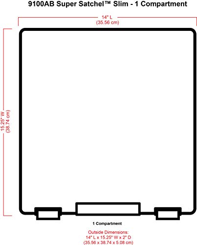 ArtBin 9100AB Super Satchel Slim 1 Open Compartment, Art & Craft Organizer, [1] Plastic Storage Case, Clear - style: 1 Compartment