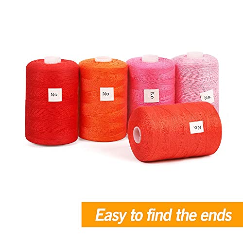 NEX 24 PCS Sewing Thread Kit, 24 Colors Sewing Machine Thread Spool