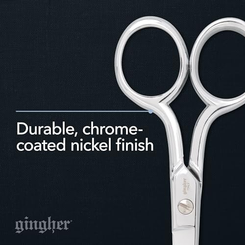 Gingher 4" Straight Embroidery Scissors to Cut Fabric & Needlework - style: 4" Embroidery
