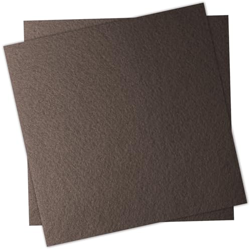 12" x 12" Felt Fabric Sheets for Crafts, Squares Felt Paper (Espresso) - color: Espresso