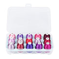 Simthread 15-Color Polyester Machine Embroidery Thread Set, Purple Series - color: 15C-Purple-Box