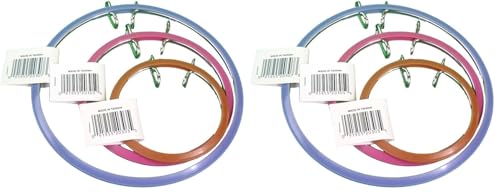 Frank A. Edmunds Assortment, 3.5-inch, 5-inch and 7-inch Spring Tension Embroidery Hoops,CNSTH-A3557, Set of 3 (Pack of 2) - size: CNSTH-A3557 (Pack of 2)