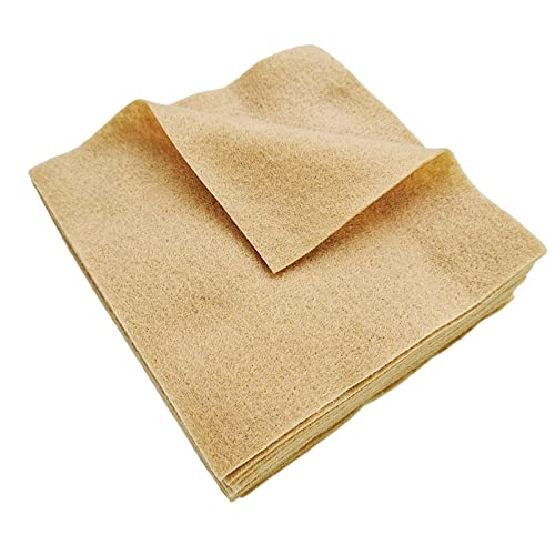 Jtnohx Soft Felt Fabric Flexible Craft Felt Sheets Apricot 6" 20Pcs 1.4mm - color: Apricot