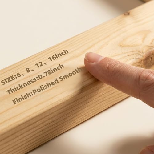WowMoment Stretcher Bars for Needlework, 16 Pcs Wooden Frame Set