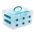 MyGift 11 Inch Craft Storage Organizer Case With 6 Drawers - color: Blue
