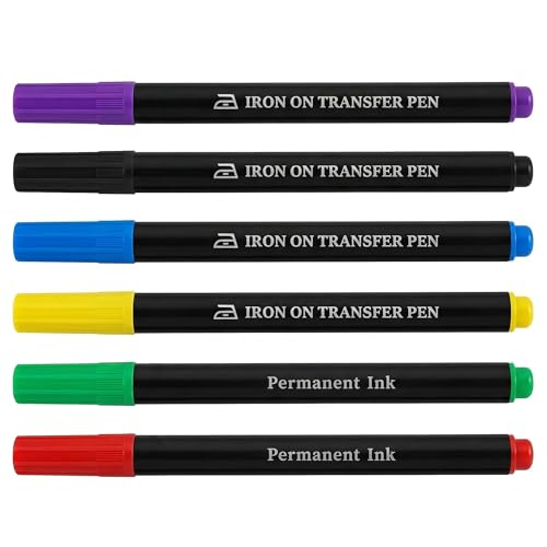 ibotti Iron On Transfer Pens, Embroidery Transfer Pen, 6 Pack