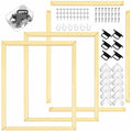 DoubleFill 3 Pack Canvas Stretcher Bars, 12x16 in, Wood Frame Kit - size: 12x16 Inch