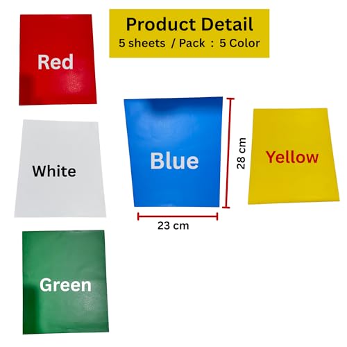 5 Sheets 5 Color Tracing Paper for Sewing Carbon Paper with Tracing Wheel Fabric tracing Paper for Tailor Sewing Sewing Cross Crafts 9 x 11" Transfer Sheets Fabric, Wood, Leather