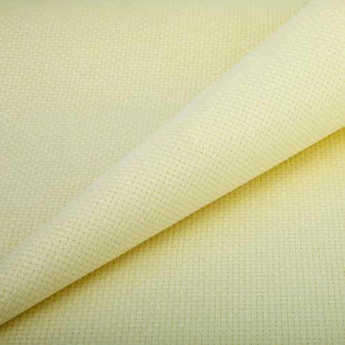 Aida Cloth 14 Count Cross Stitch Fabric,19×28inch (14CT,Cream) - color: Cream, size: 14CT