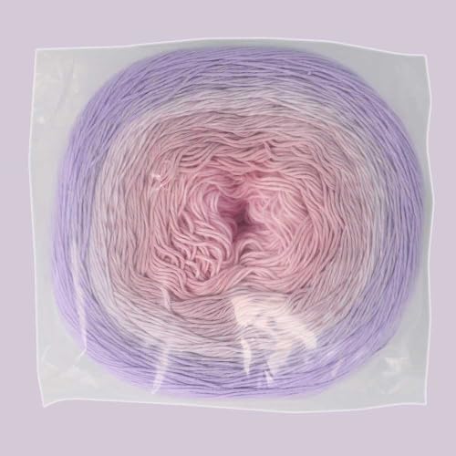Scheepjes Cotton Whirl 1,000m - 743 Mystic Mauve Gradient Yarn Cake - color: 743 Mystic Mauve